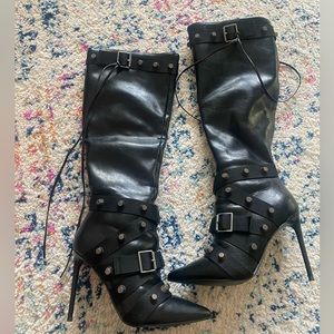 Steve Madden Fink Black Boots